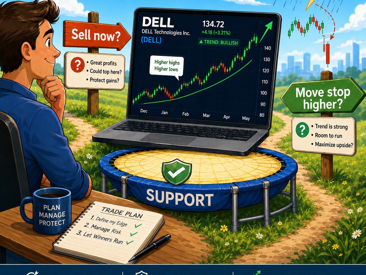 Trade management question and answer and investingLive.com